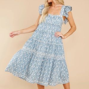 NWT Always Promise Blue Floral Dress
